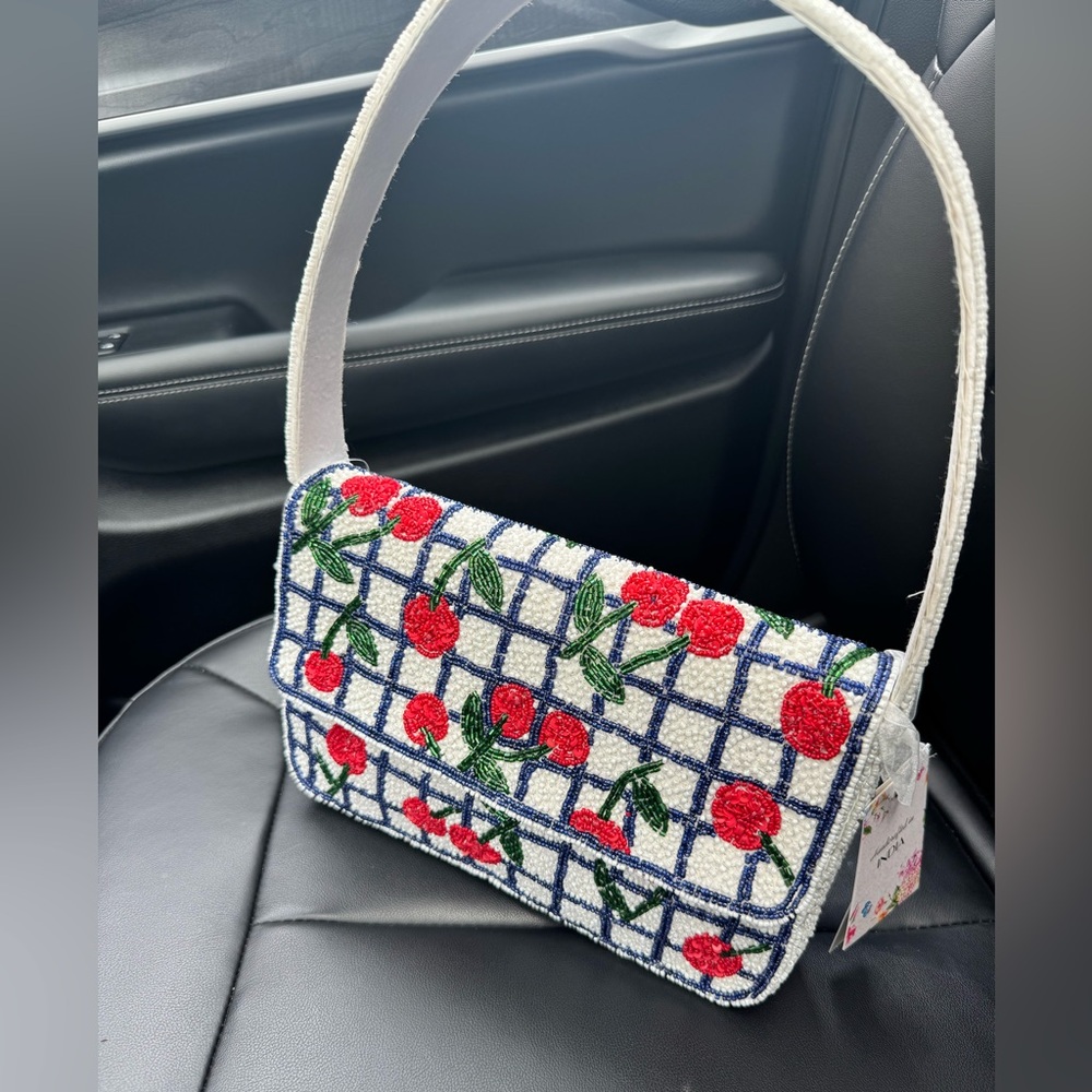 Viral beaded 🍒 cherry 🍒 handbag